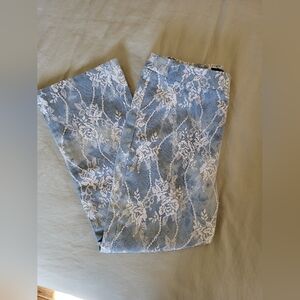 PrettyLittleThing blue lace Jean pants